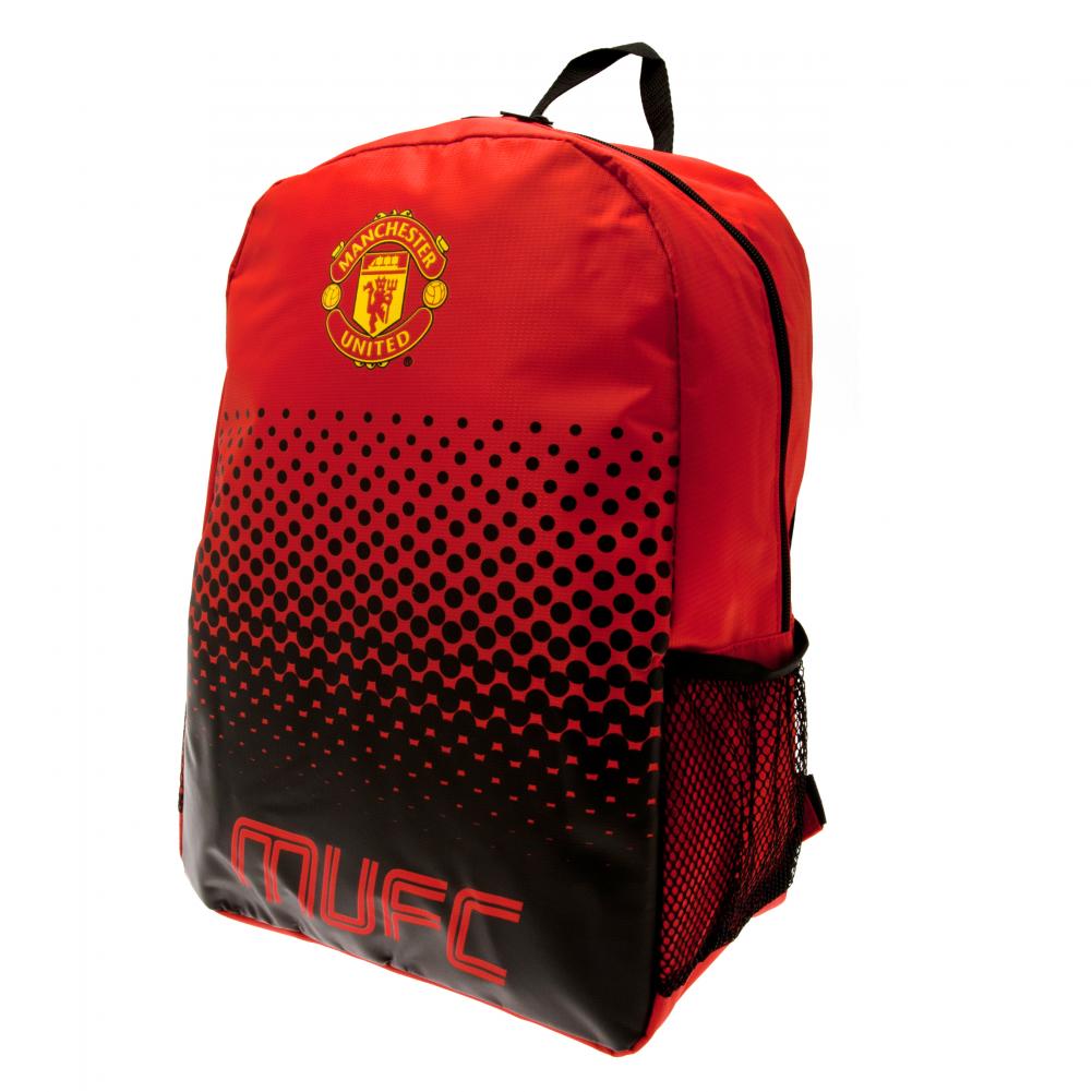 Manchester United Fade Backpack - Official Licensed Soccer Backpack for School, Travel & Sports | Durable Water-Resistant Design for Fans & Students