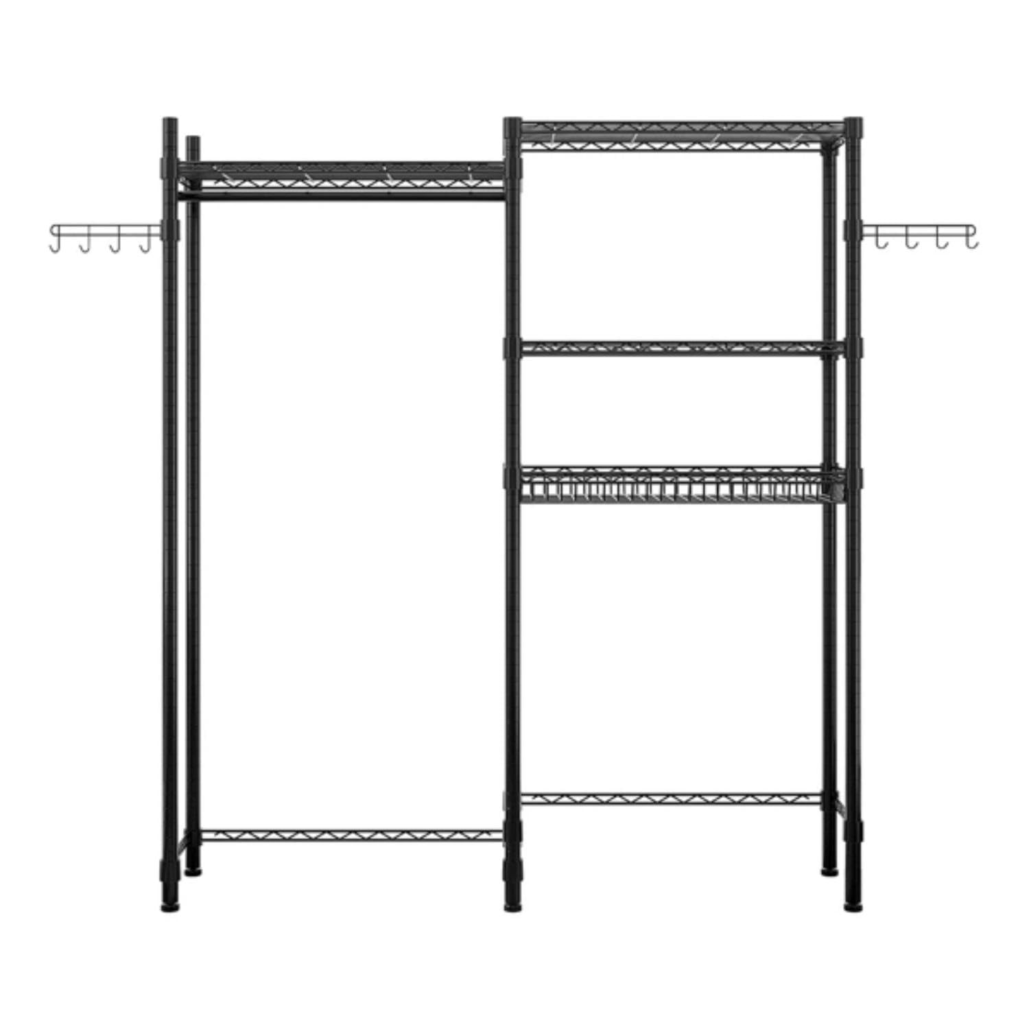 4-Tier Over Washer and Dryer Shelf - Freestanding Metal Laundry Room Storage Organizer (57.5