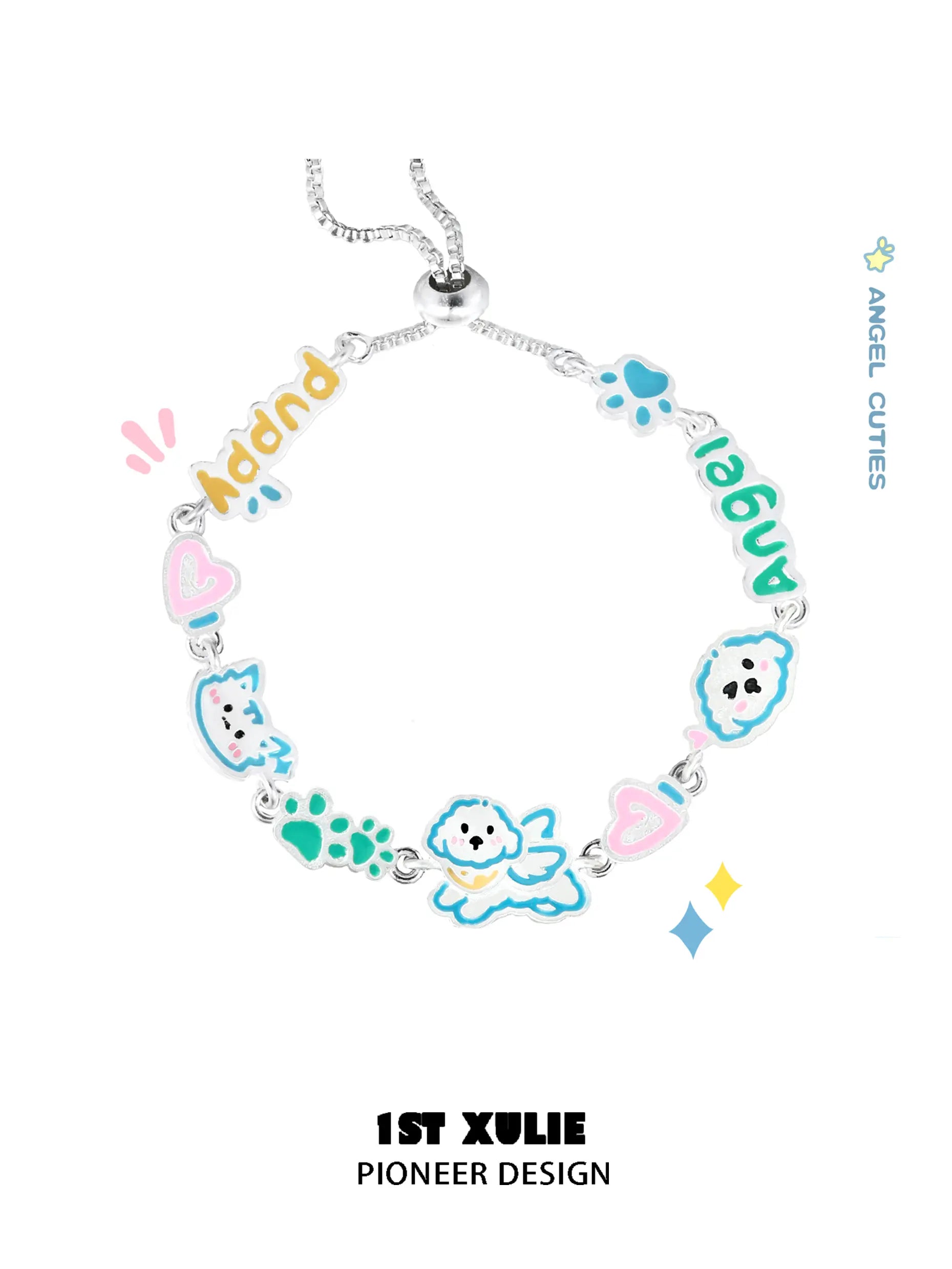Angel Cuties Hand Painted Colorful Resin Ultra Fiber Leather Bracelet™ - Stylish Bohemian Jewelry for Women, Fashion Accessories for Casual Wear & Special Occasions