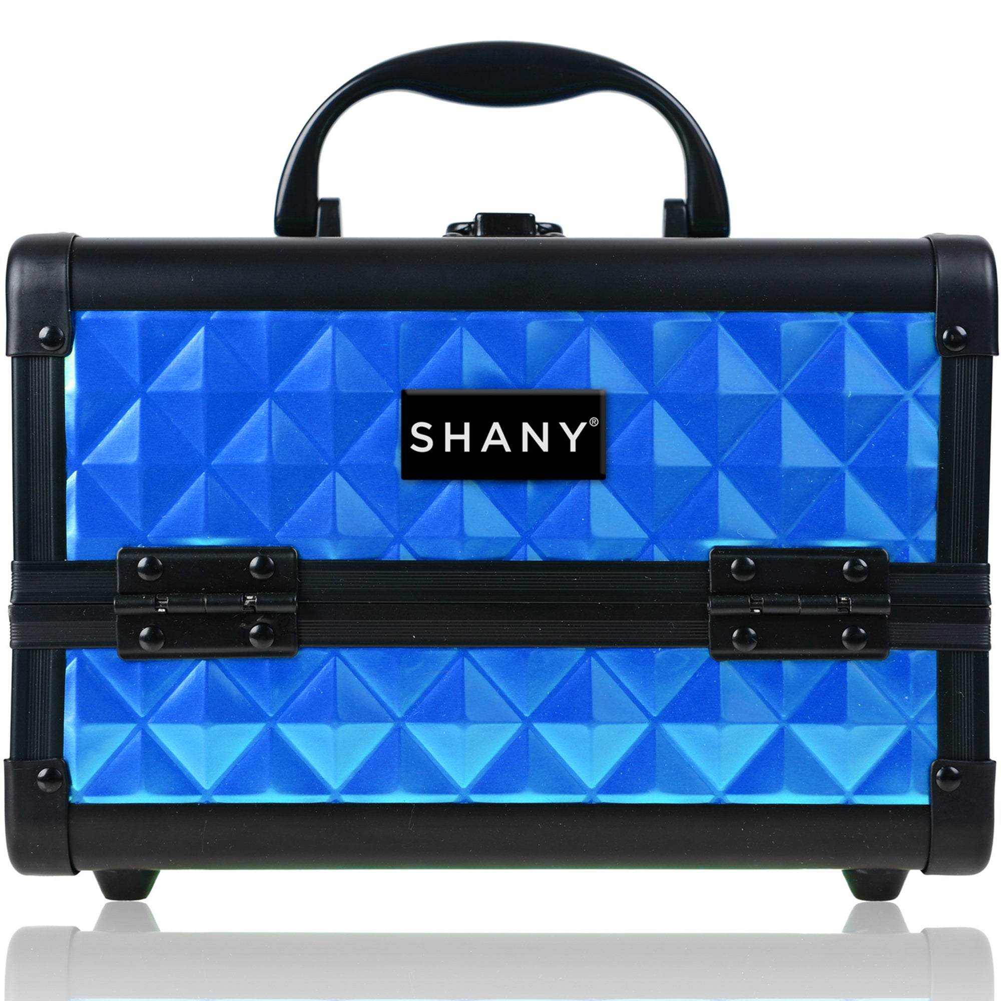 Professional Makeup Train Case with Mirror - Portable Cosmetic Organizer for Makeup Artists & Travel - Perfect for Salon, Home, and On-the-Go Beauty Needs