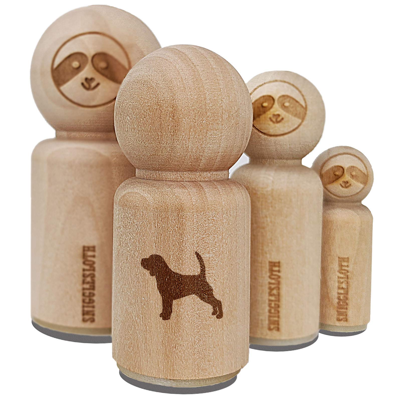 Beagle Dog Solid Rubber Stamp for DIY Crafts, Scrapbooking, Planner Decor - 3/4 Inch Small Stamp for Handmade Cards, Journals & Gift Wrapping