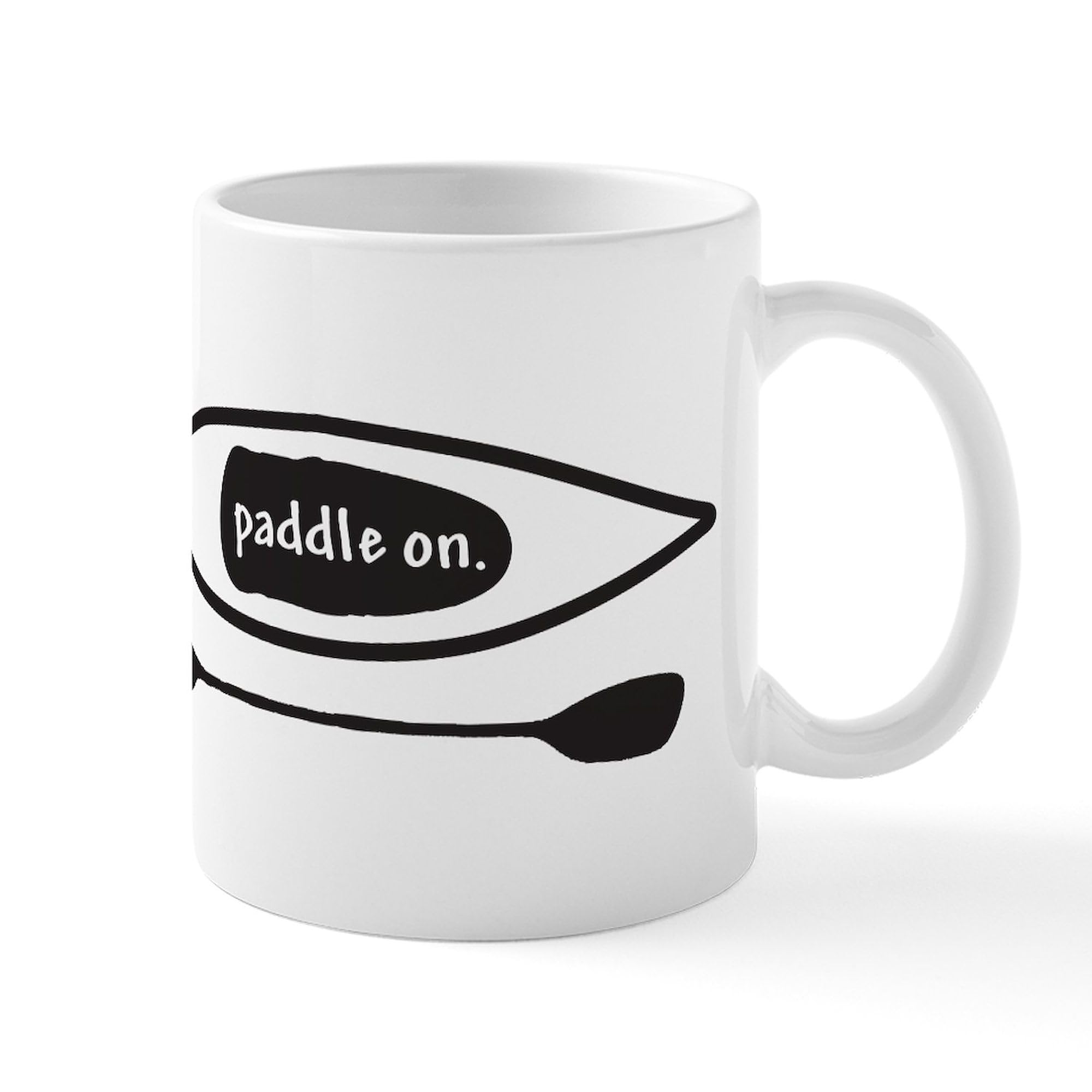 Paddle On Kayak Ceramic Coffee Mug - 11 oz (325 ml) by CafePress - Perfect for Kayaking, Camping & Outdoor Adventures