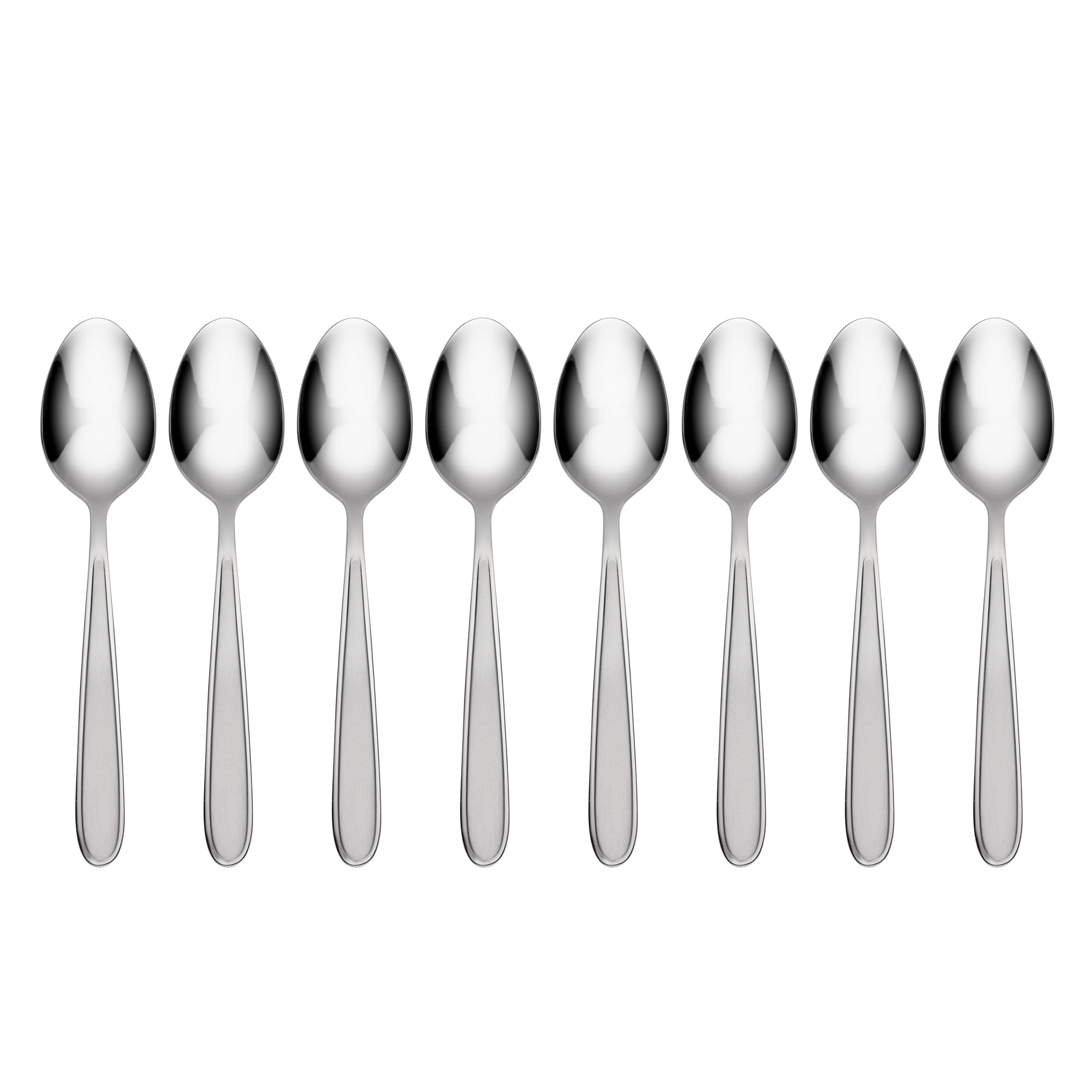 Premium Jordan Frosted Teaspoon Set of 8 - Elegant Stainless Steel Tea Spoons for Coffee, Dessert, and Tea Parties - Perfect for Home, Restaurant, and Gift Giving