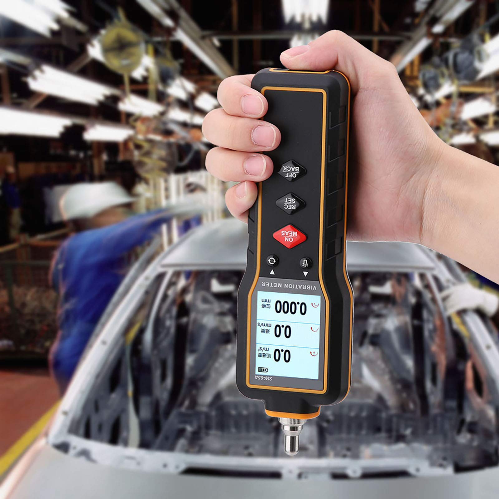 SW-65A Digital Handheld Vibration Meter - Portable Vibration Tester for Industrial Equipment, HVAC Systems & Machinery Maintenance | Accurate Vibration Measurement Tool