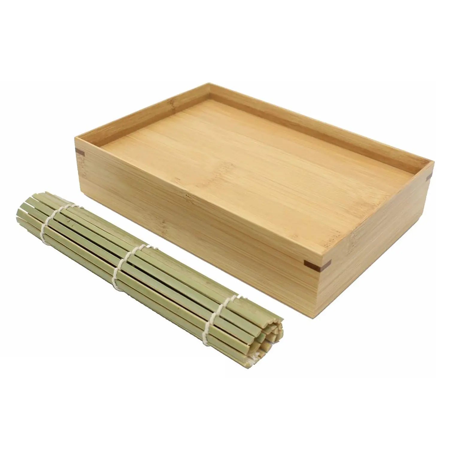 Premium Manyo Bamboo Soba Noodle Serving Box Set - Eco-Friendly Japanese Style Bento Lunch Box for Sushi, Noodles & Meal Prep - Perfect for Home, Office & Picnics