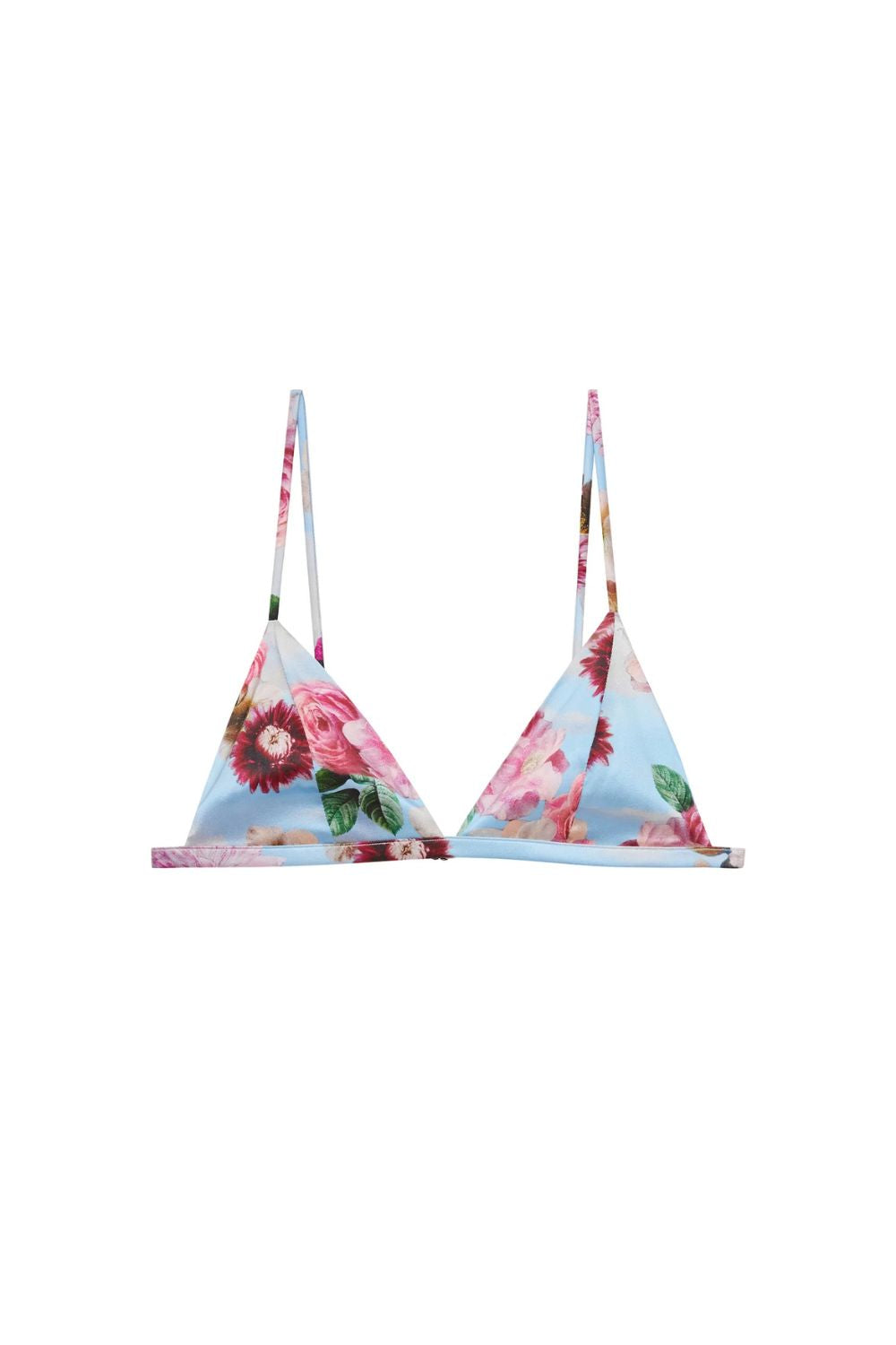Dreamy Floral Luxe Triangle Bra - Comfortable Lace Bralette for Women, Perfect for Yoga, Lounge & Everyday Wear
