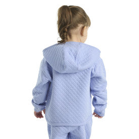Infant & Toddler Long Sleeve Quilted Jersey 1/2 Zip Sweatshirt - Soft Cotton Pullover for Boys & Girls (Pale Iris) | Perfect for Playdates, Outdoor Activities & Cool Weather