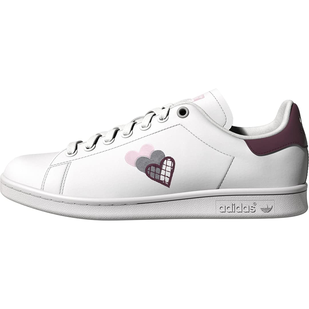adidas Originals Women's Stan Smith Sneakers - Sustainable Vegan Leather Shoes (End Plastic Waste) | Comfortable White Tennis Shoes for Women - Perfect for Casual Wear, Gym & Everyday Fashion