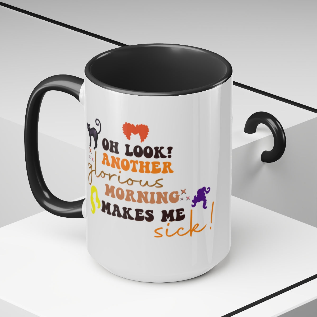 Hocus Pocus Halloween Coffee Mug - Witch Themed Ceramic Cup for Hot & Cold Drinks - Perfect for Halloween Parties, Movie Nights & Gift Giving