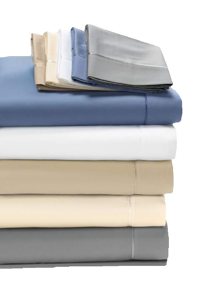 Dreamfit 5 Degree Bamboo Rich Cooling Sheets with Dreamflex Corner Band - King Size, White - Made in USA | Breathable & Soft for Hot Sleepers, Perfect for Summer Nights & Luxury Bedding