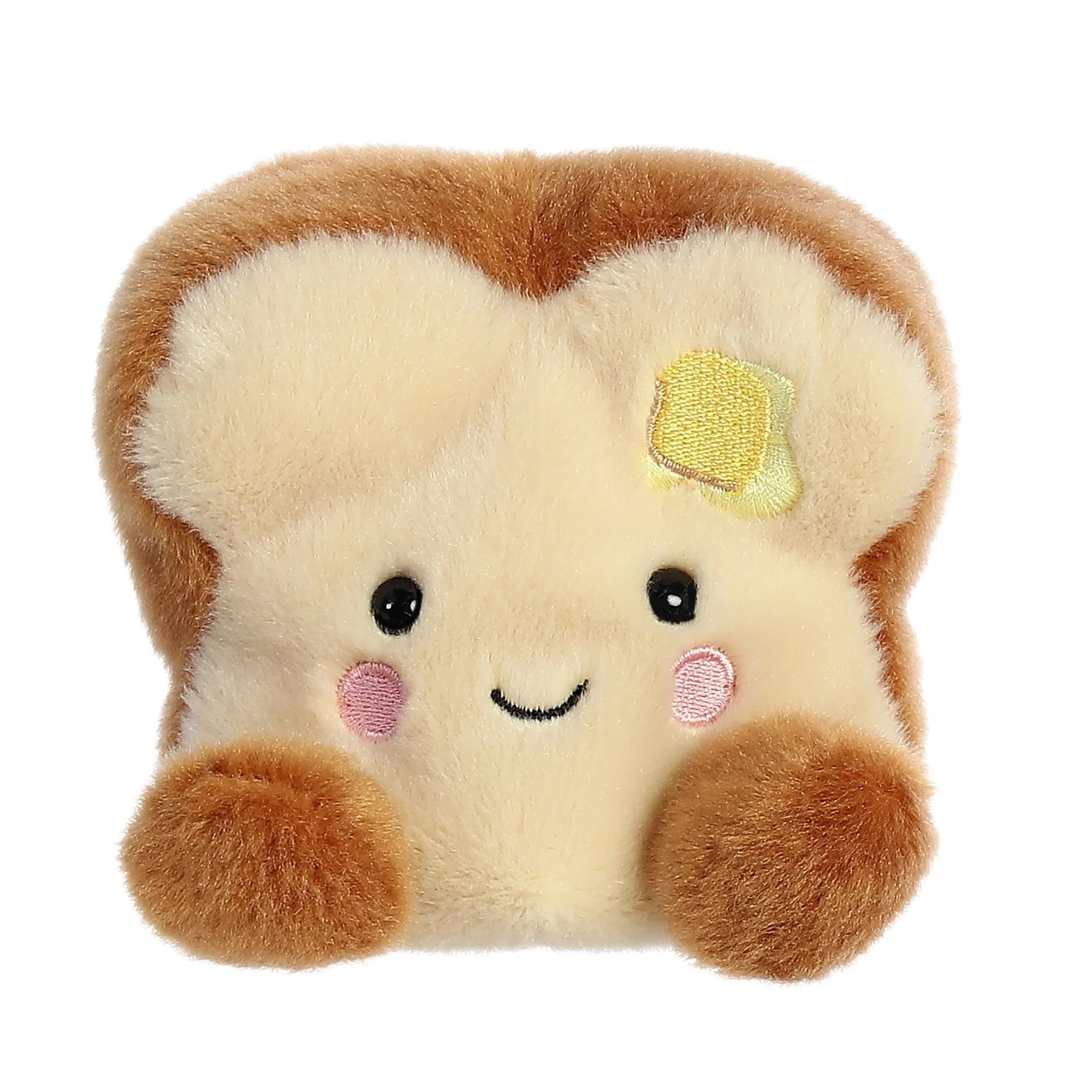 Palm Pals 5 Buttery Toast Plush Toys - Soft & Cute Collectible Stuffed Animals for Kids, Gift for Friends | Perfect for Bedroom Decor, Birthday Presents & Stress Relief
