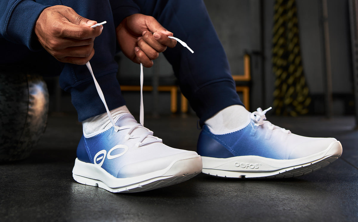 Men's OOmg Sport Low-Top Lace-Up Sneakers - Navy Blue Running Shoes for Men | Lightweight & Breathable for Gym, Workout & Casual Wear
