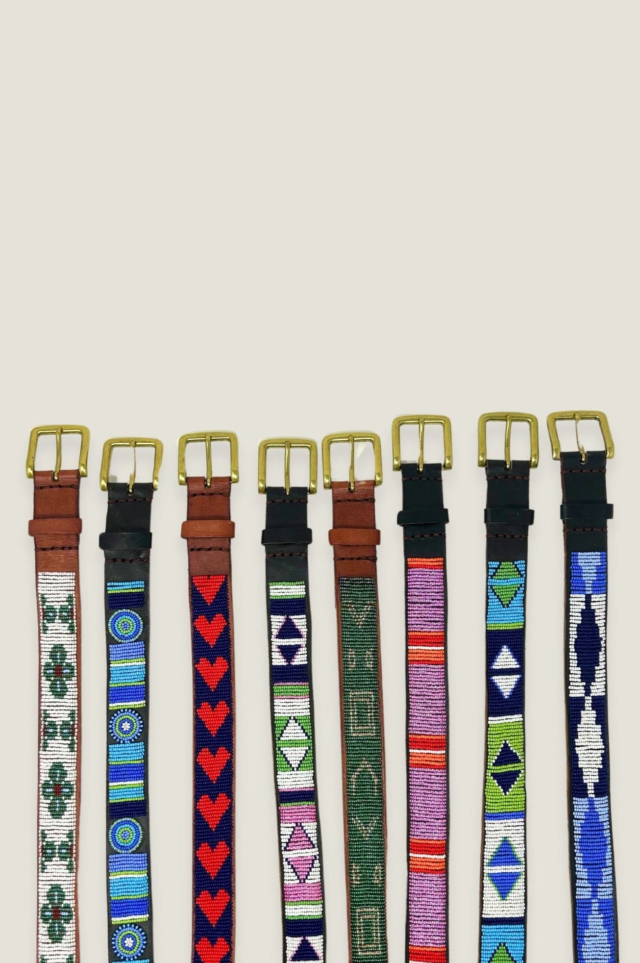 Unisex Toto Belt for Men & Women - Adjustable Turquoise Green Leather Strap | Perfect for Casual Wear, Jeans, and Boho Fashion Outfits