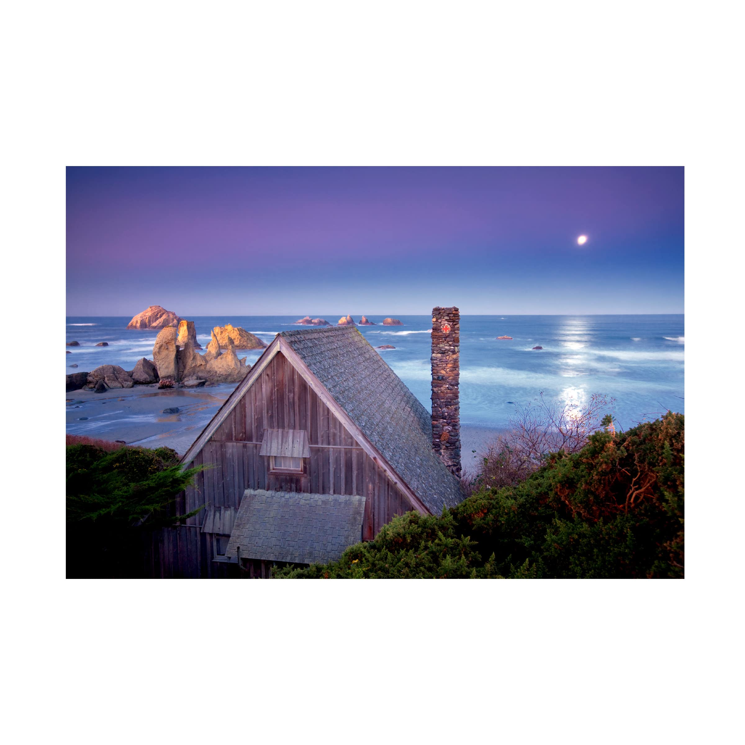 Dennis Frates 'Beach House 1' Canvas Wall Art Print - Coastal Decor for Living Room, Bedroom & Office - Trademark Fine Art Collection