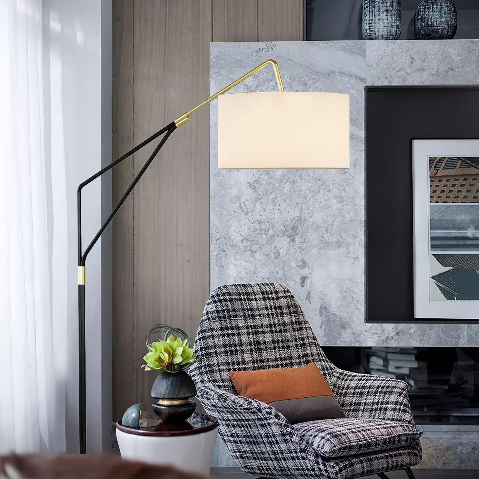 Gabby Fulton Modern Floor Lamp with Adjustable Brightness - Stylish LED Standing Light for Living Room, Bedroom, or Office - Perfect for Reading, Working, and Relaxing