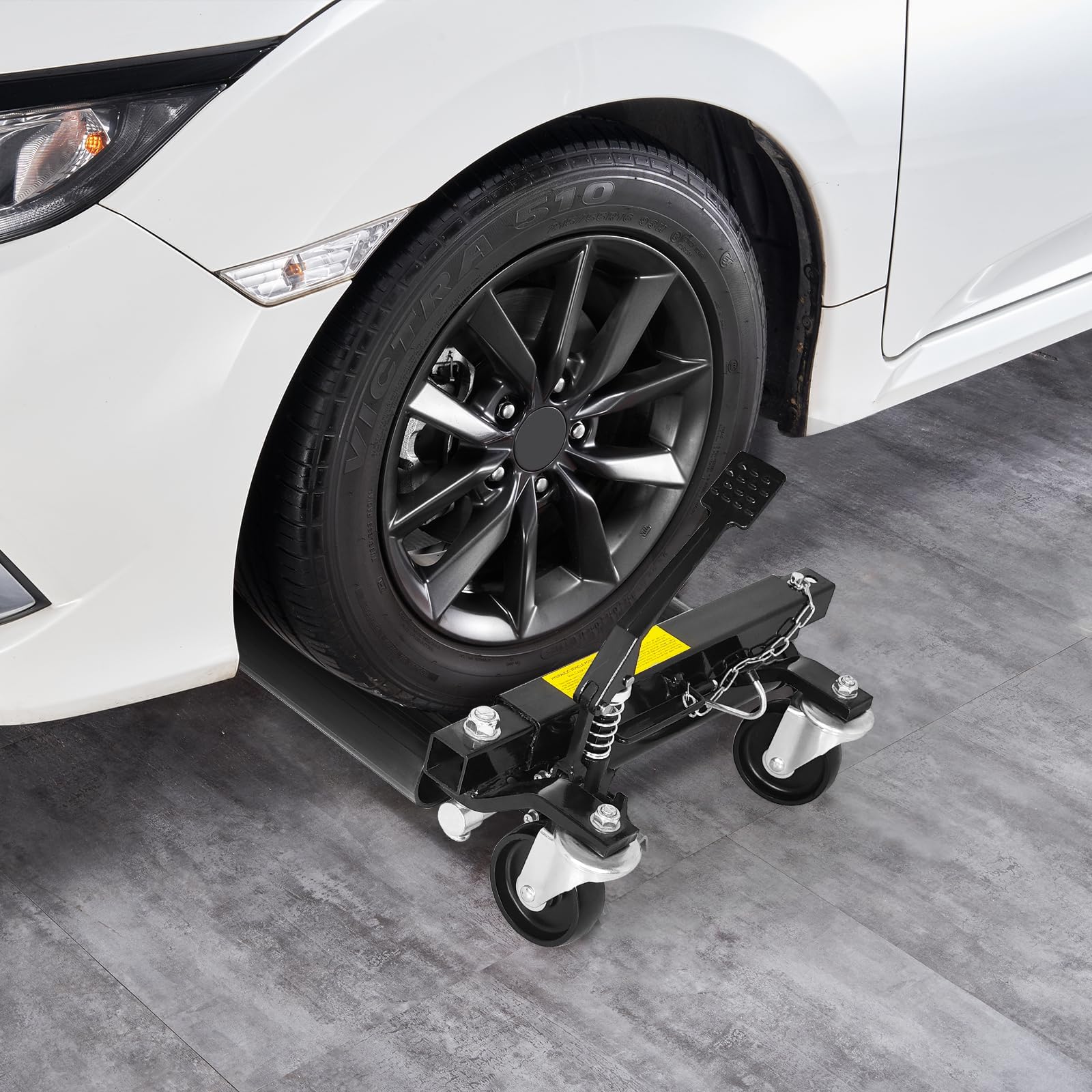 GARVEE 2 Pack Heavy Duty Car Wheel Dolly - 3000 lbs Capacity, Steel Construction with Ratcheting Foot Pedal for Vehicle Positioning - Ideal for Auto Repair, Car, Truck, RV & Trailer Maintenance
