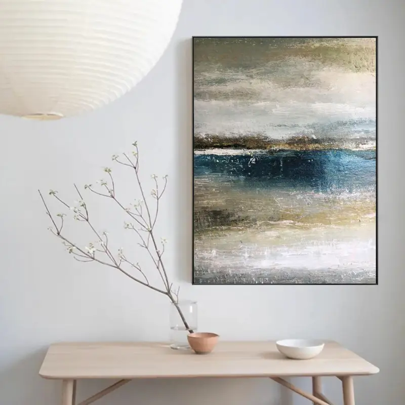 Ocean and Sky Painting #OS 004 - Stunning Seascape Wall Art for Home & Office Decor - Perfect for Living Room, Bedroom or Beach House