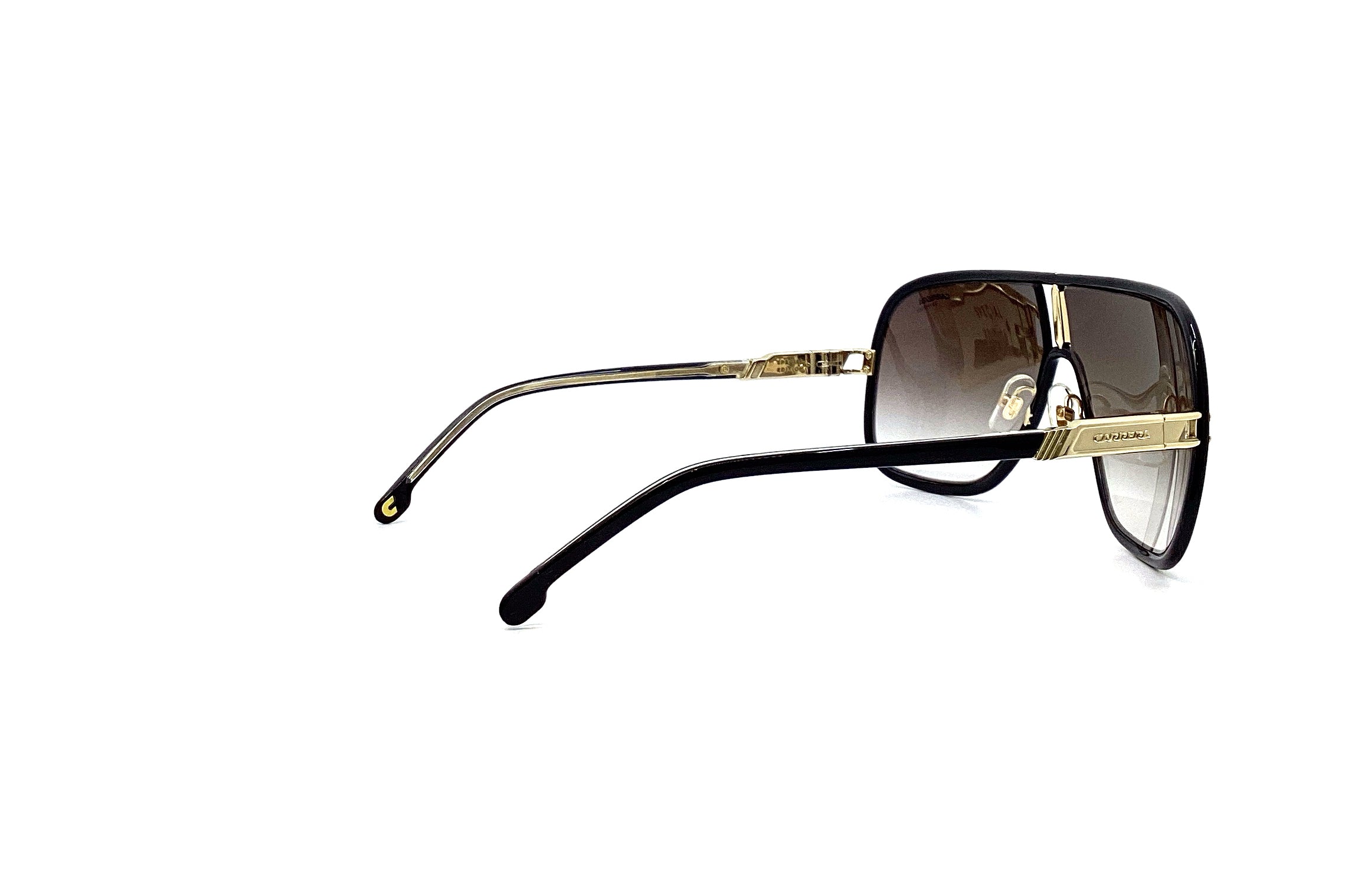 Carrera Flaglab 11 Sunglasses - Black Brown Polarized UV Protection - Perfect for Driving, Outdoor Sports & Beach Vacations