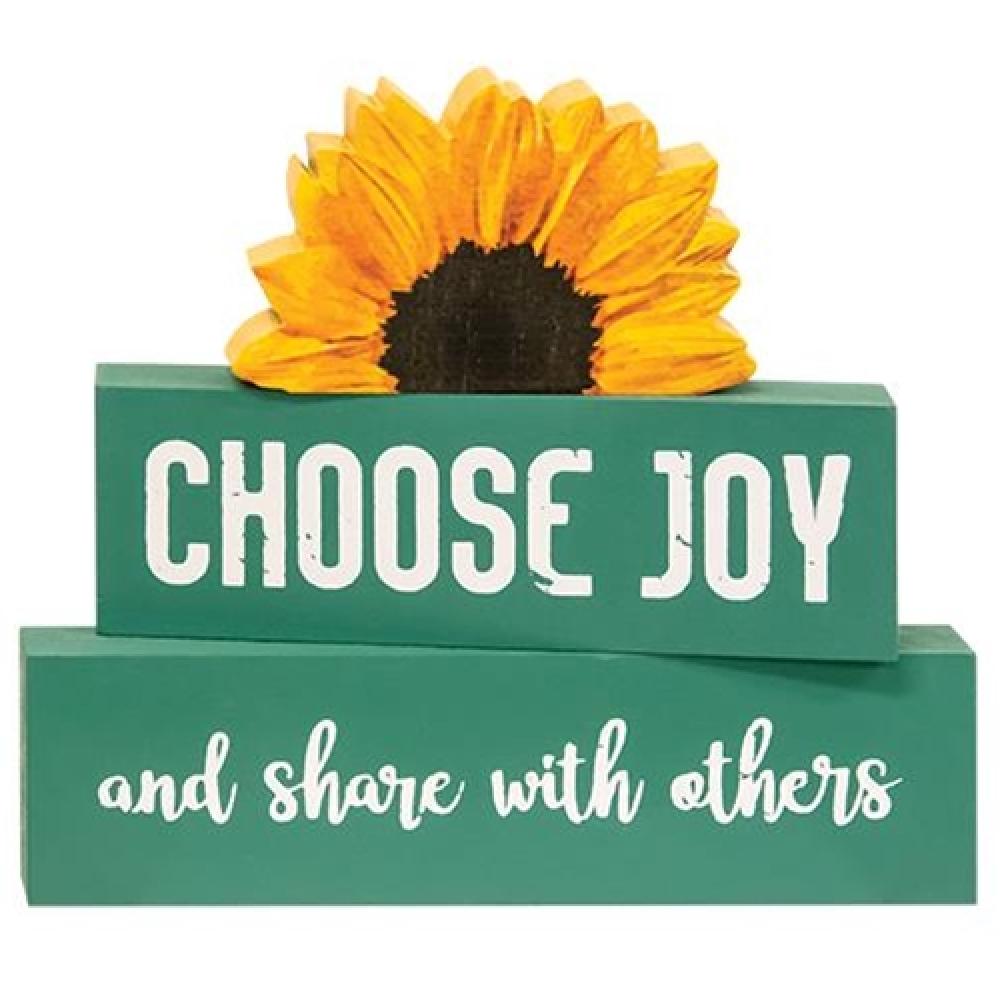 3-Piece Choose Joy Sunflower Stackers Set - Fun & Colorful Stacking Toys for Kids, Perfect for Playtime, Learning & Nursery Decor