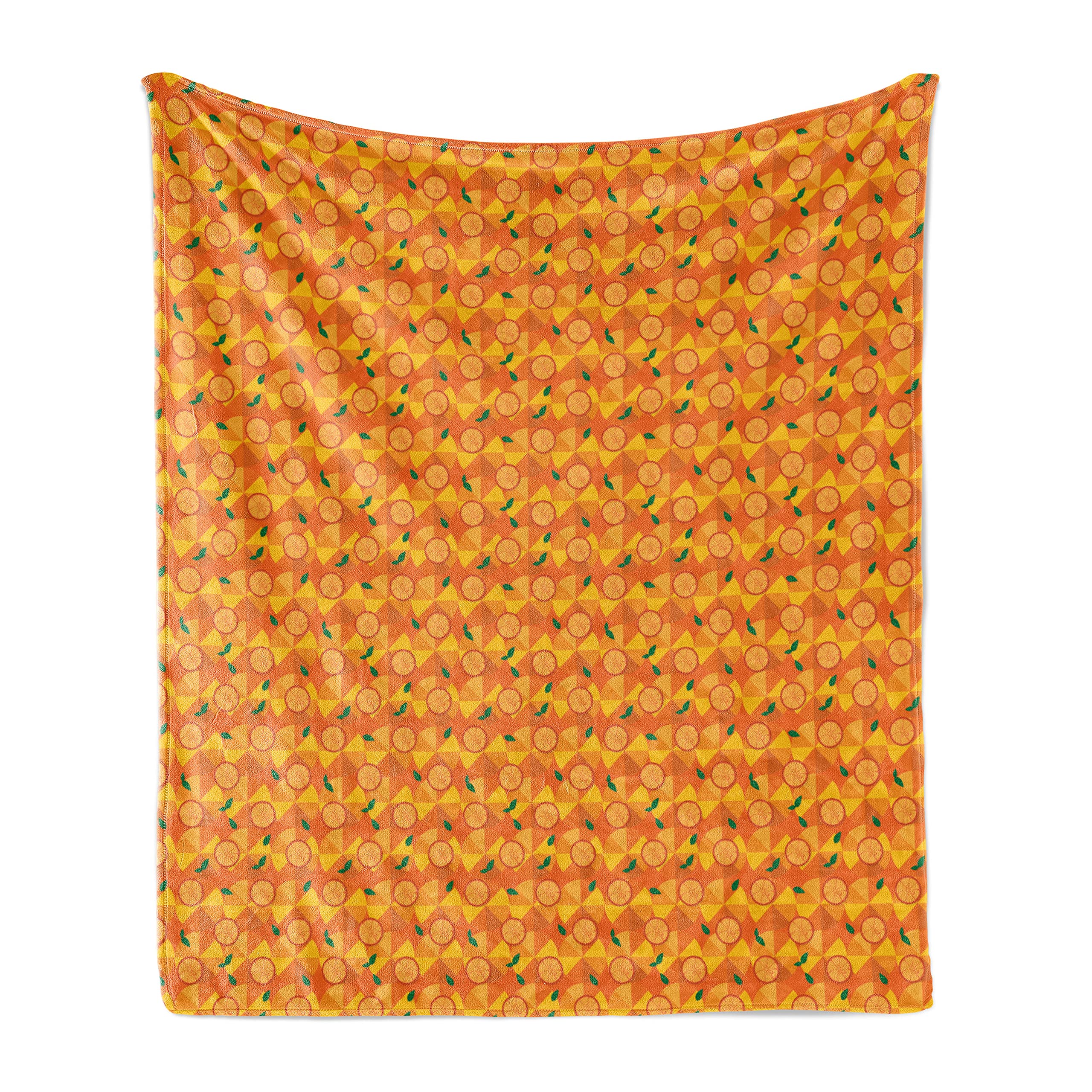Ambesonne Citrus Throw Blanket - Soft Flannel Fleece, 60