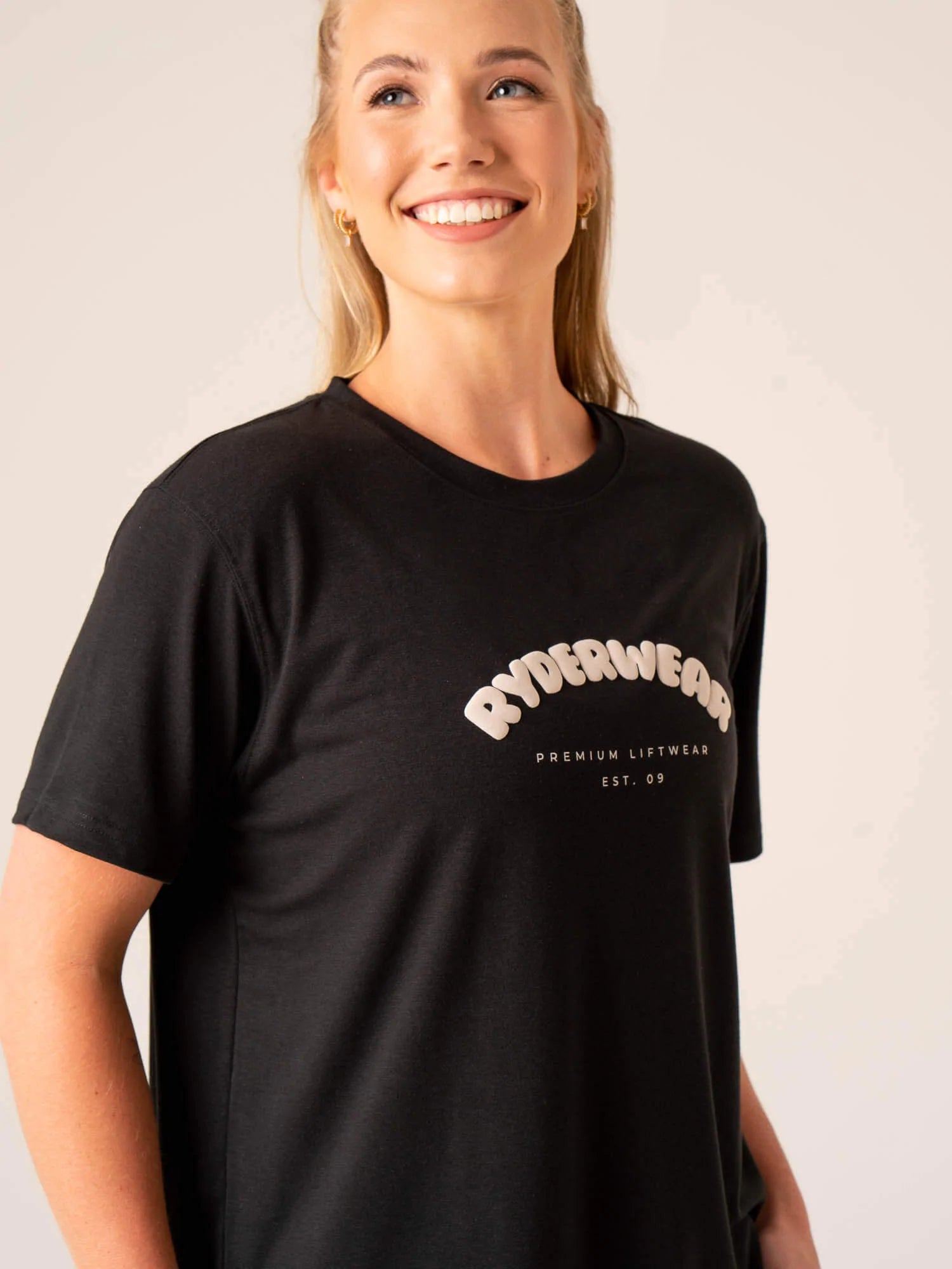 Off Side Longline T-Shirt for Men - Slim Fit Black Tee | Casual Streetwear & Layering Essential
