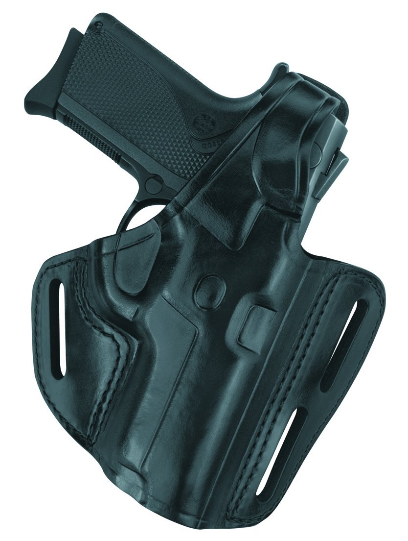 Gould & Goodrich B803-MPC Gold Line 3 Slot Pancake Holster (Black) for SW M&P Compact 9MM .40 .357 - Concealed Carry & Tactical Use