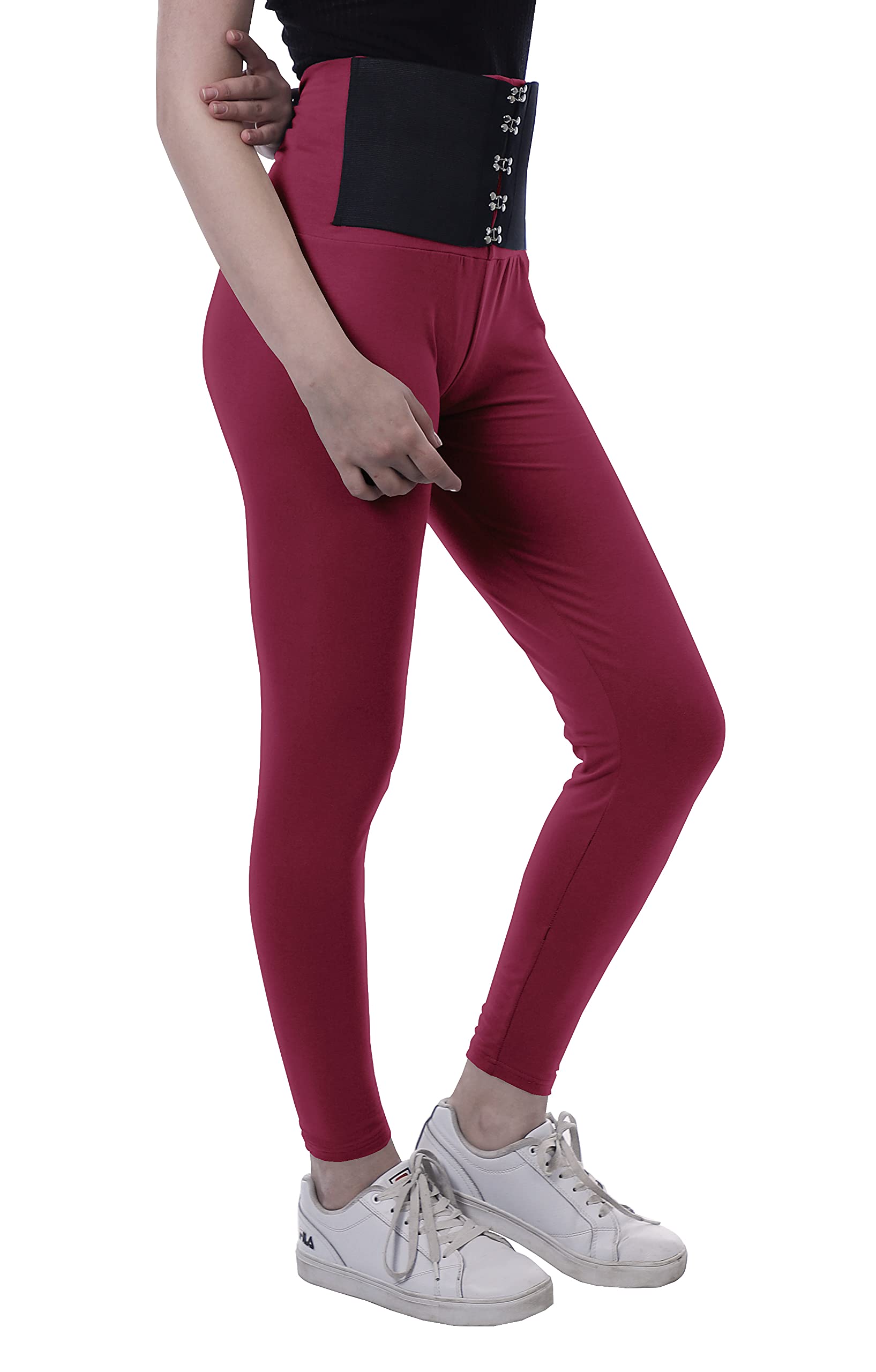 High Waisted Yoga Pants for Women - Corset Style Workout Leggings | Trendy & Comfortable for Gym, Running & Lounge Wear
