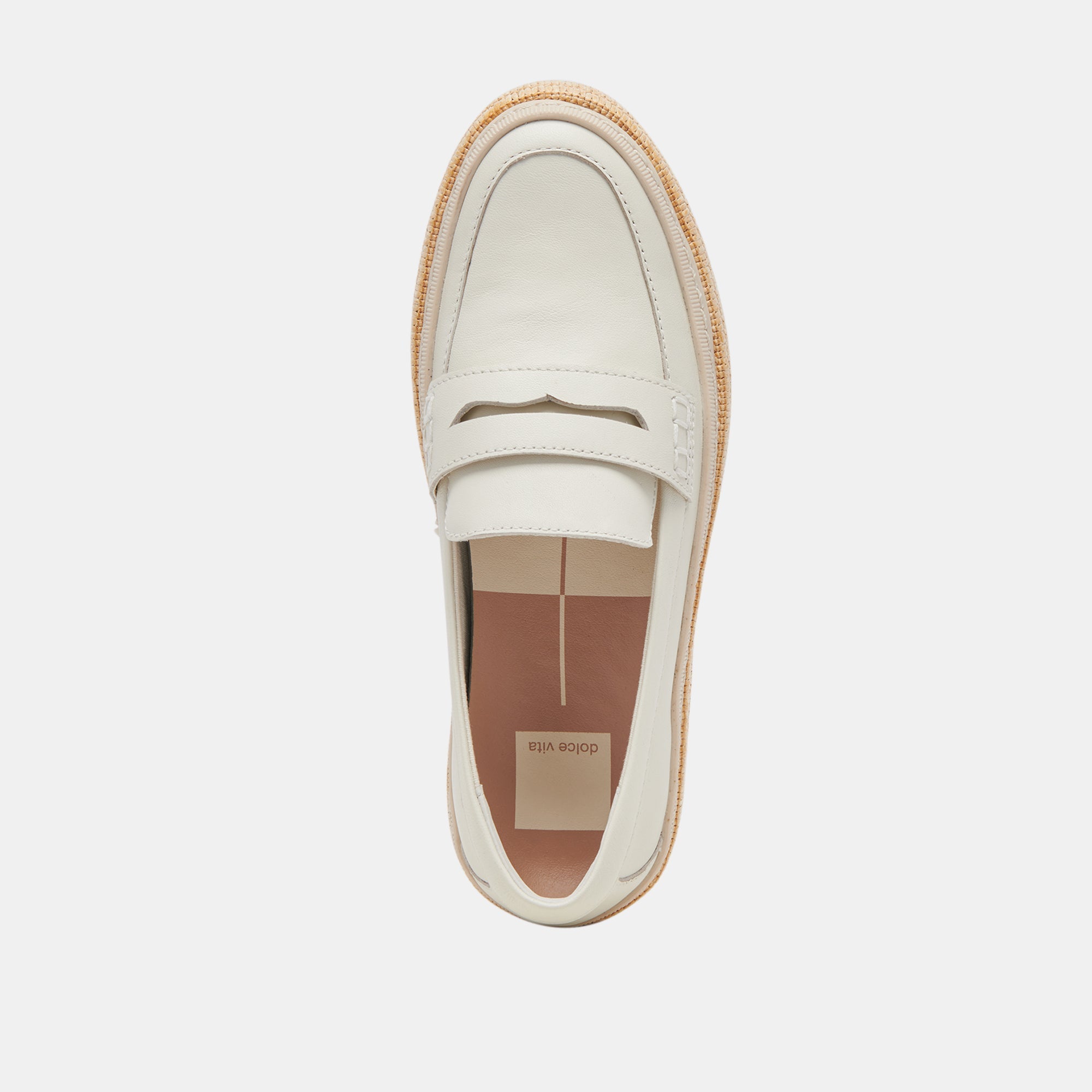 RANNA Women's Ivory Leather Loafers - Comfortable Slip-On Shoes for Casual & Office Wear | re:vita Collection