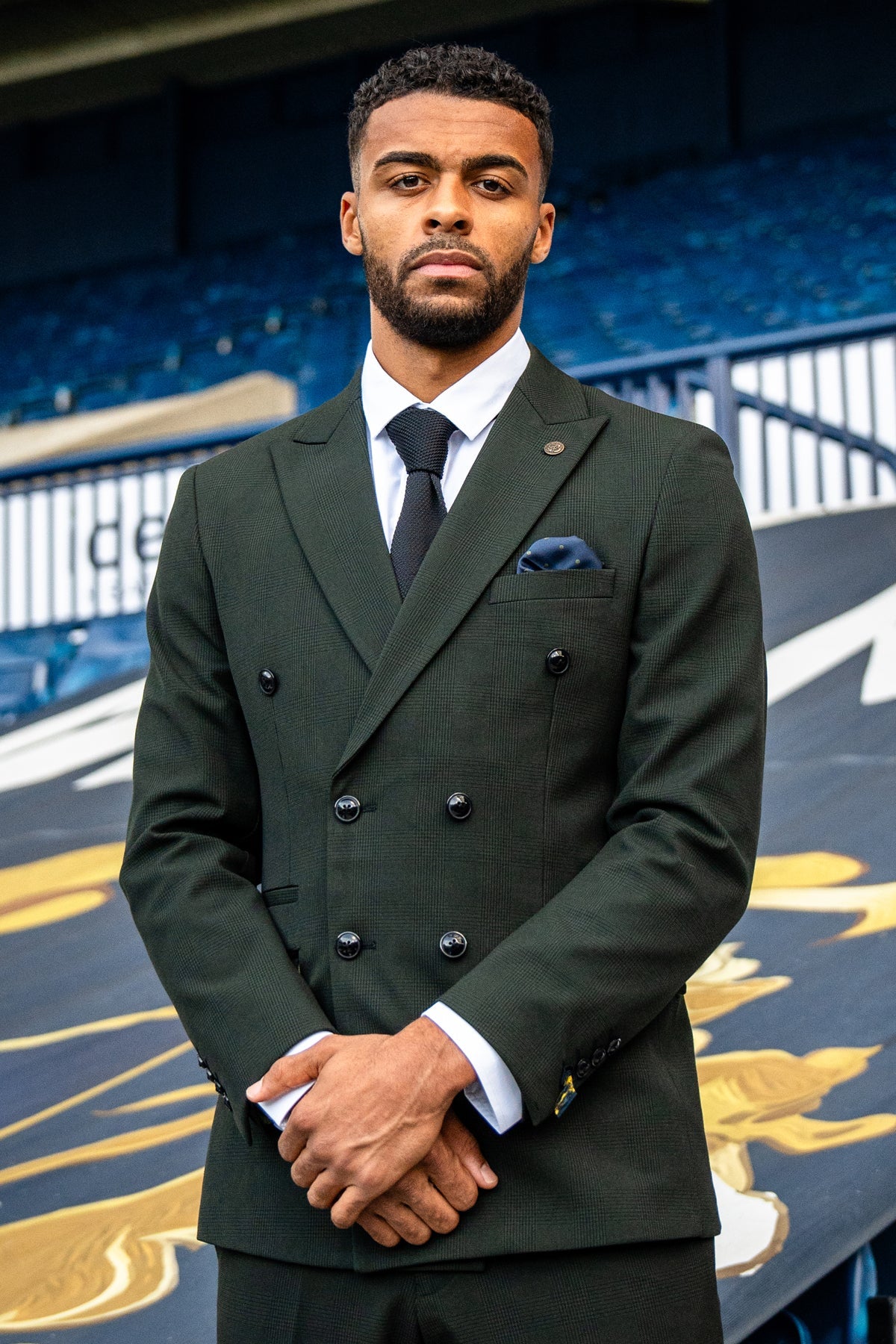 BROMLEY Olive Green Double Breasted Suit for Men - Premium Wool Business Suit | Formal Office Wear & Wedding Attire | As Worn By Darnell Furlong | Perfect for Business Meetings, Interviews & Special Occasions