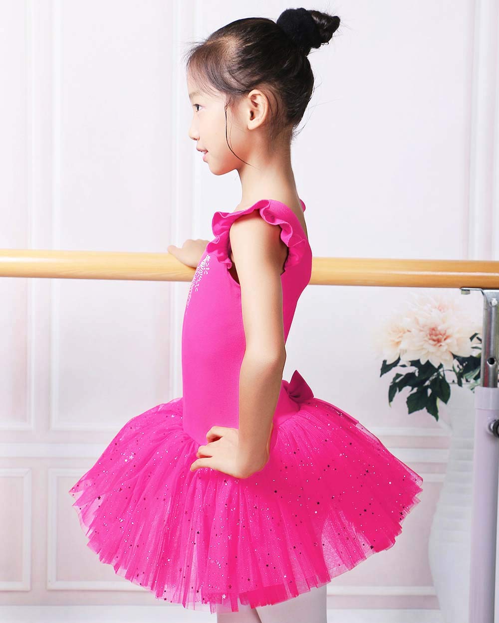 BAOHULU Girls Ballet Leotard with Full Skirt Tutu Dress - Dance Costume for Ballet, Recital & Birthday Party - Perfect for Performances, Dance Classes and Special Occasions