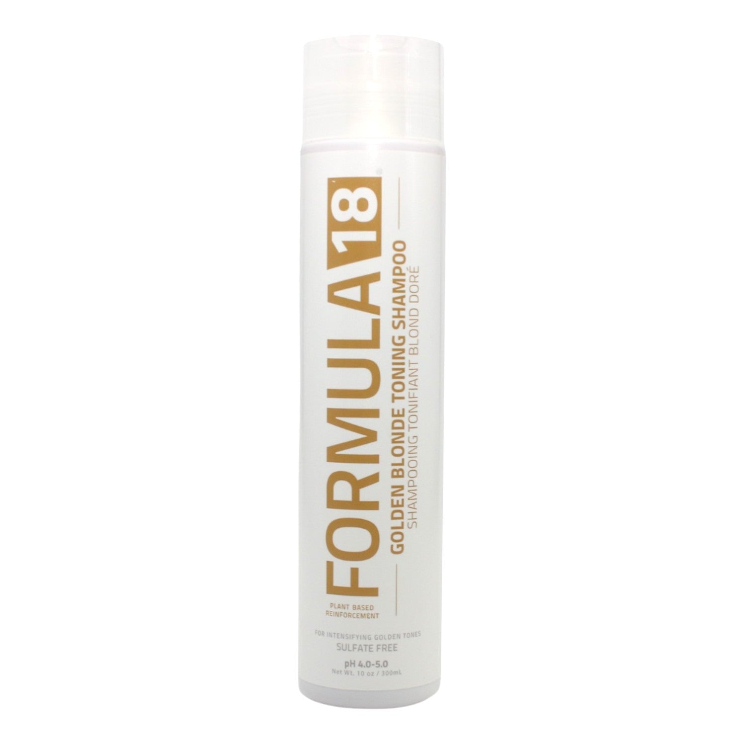 Formula 18 Golden Blonde Toning Shampoo for Blonde Hair - 10 oz Purple Shampoo to Neutralize Brassiness & Brighten Blonde Hair - Perfect for Color-Treated, Highlighted & Natural Blonde Hair