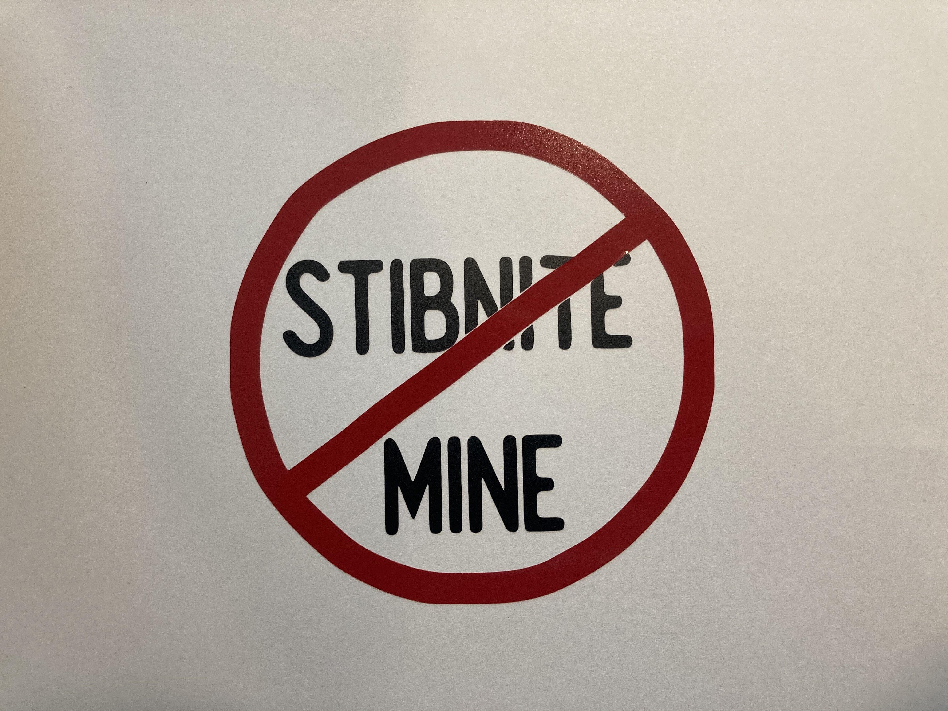 Eco-Friendly No Stibnite Sticker - 100% Proceeds Donated to Charity | Perfect for Laptops, Water Bottles & Sustainable Lifestyle Gifts