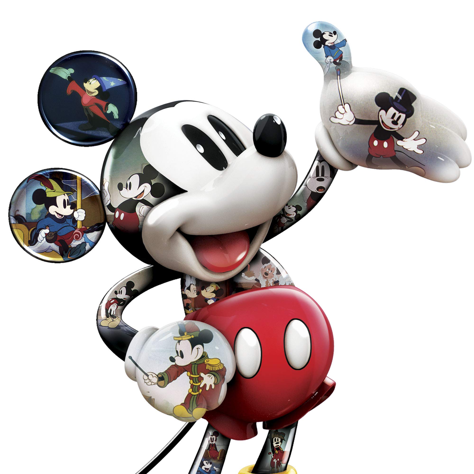 Official Disney Licensed 'Mickey Mouse's Magical Moments' Hand-Painted Resin Sculpture - Collectible Home Decor for Disney Fans & Gift for Mickey Mouse Lovers