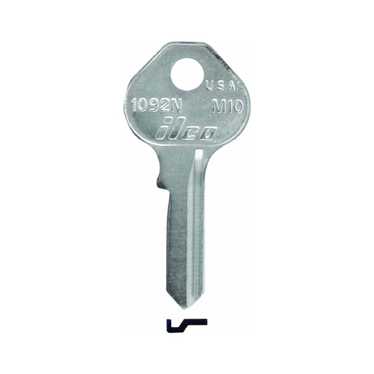 KABA ILCO M10-1092N Key Blank - Master Padlock Replacement (Equivalent to K15) - Perfect for Locksmiths, Home Security & Key Duplication