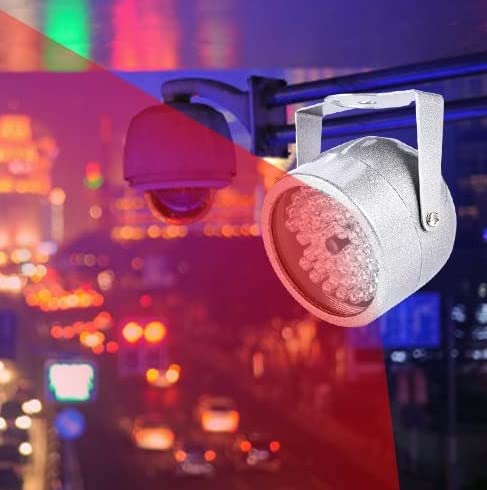 POCREATION 48 LED IR Illuminator - Waterproof Infrared Night Vision Light for Security CCTV Cameras - Ideal for Home Surveillance, Outdoor Monitoring & Low Light Conditions