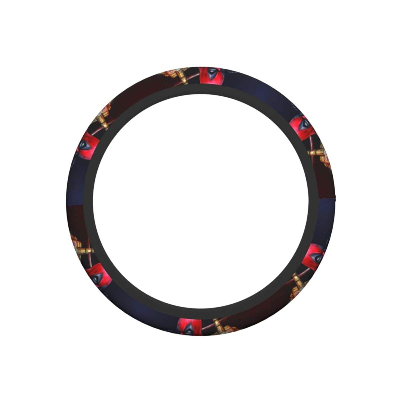 Cartoon Anime Printed Anti-Slip Neoprene Steering Wheel Cover - Breathable, Durable & Elastic 15 Inch Universal Fit for Most Cars, SUVs & Vehicles | Perfect for Daily Commute, Road Trips & Comfort Driving