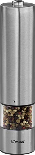 Premium Stainless Steel Pepper and Salt Grinder Set - Adjustable Coarseness, Refillable Glass Bottle - Perfect for Kitchen, Dining Table & Outdoor BBQ