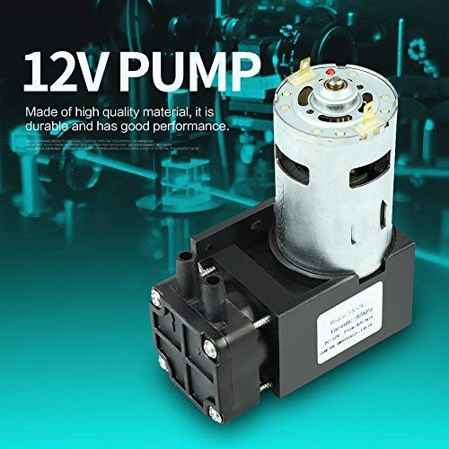 12V DC Mini Vacuum Pump - 42W Brushed Oilless Design, 85KPa 40L/min for HVAC, Medical Equipment, and DIY Projects