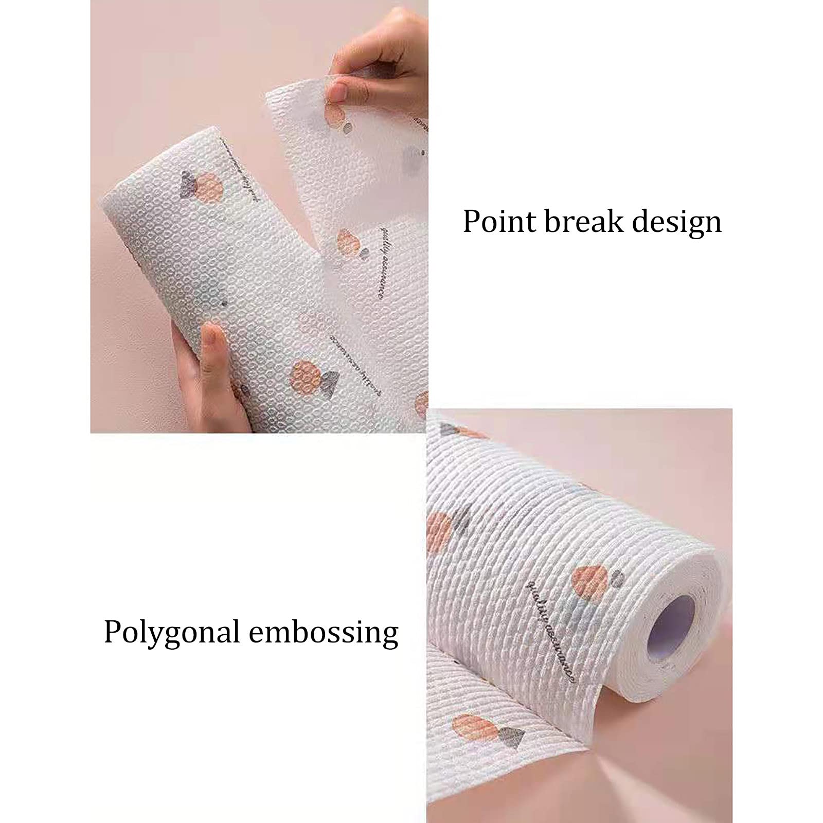Disposable Cleaning Cloths - Kitchen Paper Towels for Home & Bar Cleaning