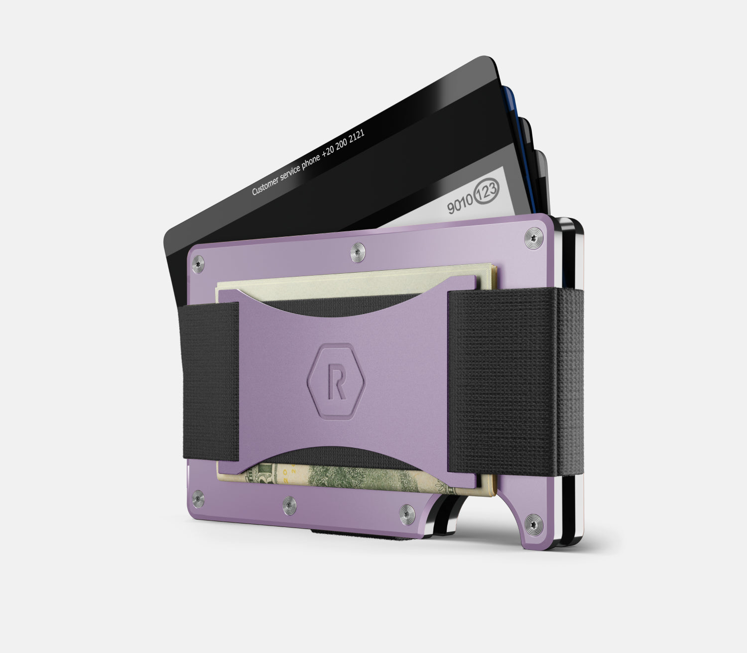 Ridge Wallet for MagSafe - Slim RFID Blocking Minimalist Wallet in Lavender | Perfect for iPhone 12/13/14 Cases, Everyday Carry & Travel Essentials
