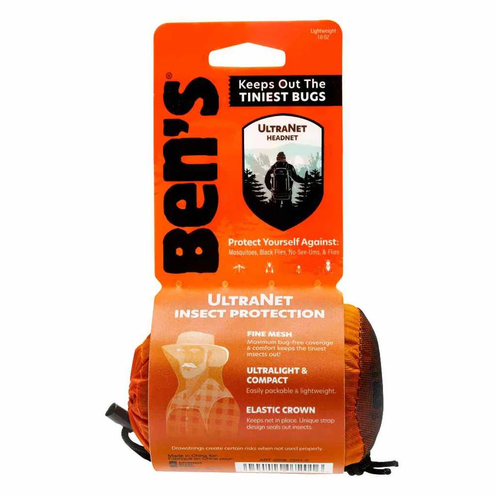 Ben's UltraNet Head Net - Lightweight Mosquito & Bug Protection for Outdoor Activities - Perfect for Hiking, Camping, and Fishing