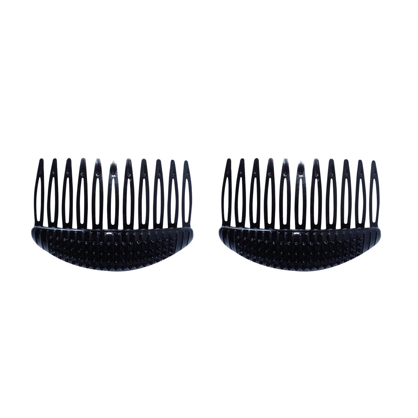 Kabello Comb Donut Puff Maker for Hair Styling - 2 Pack Black Hair Buns for Fluffy Bumps & Voluminous Updos - Perfect for Weddings, Prom, and Everyday Hairstyles