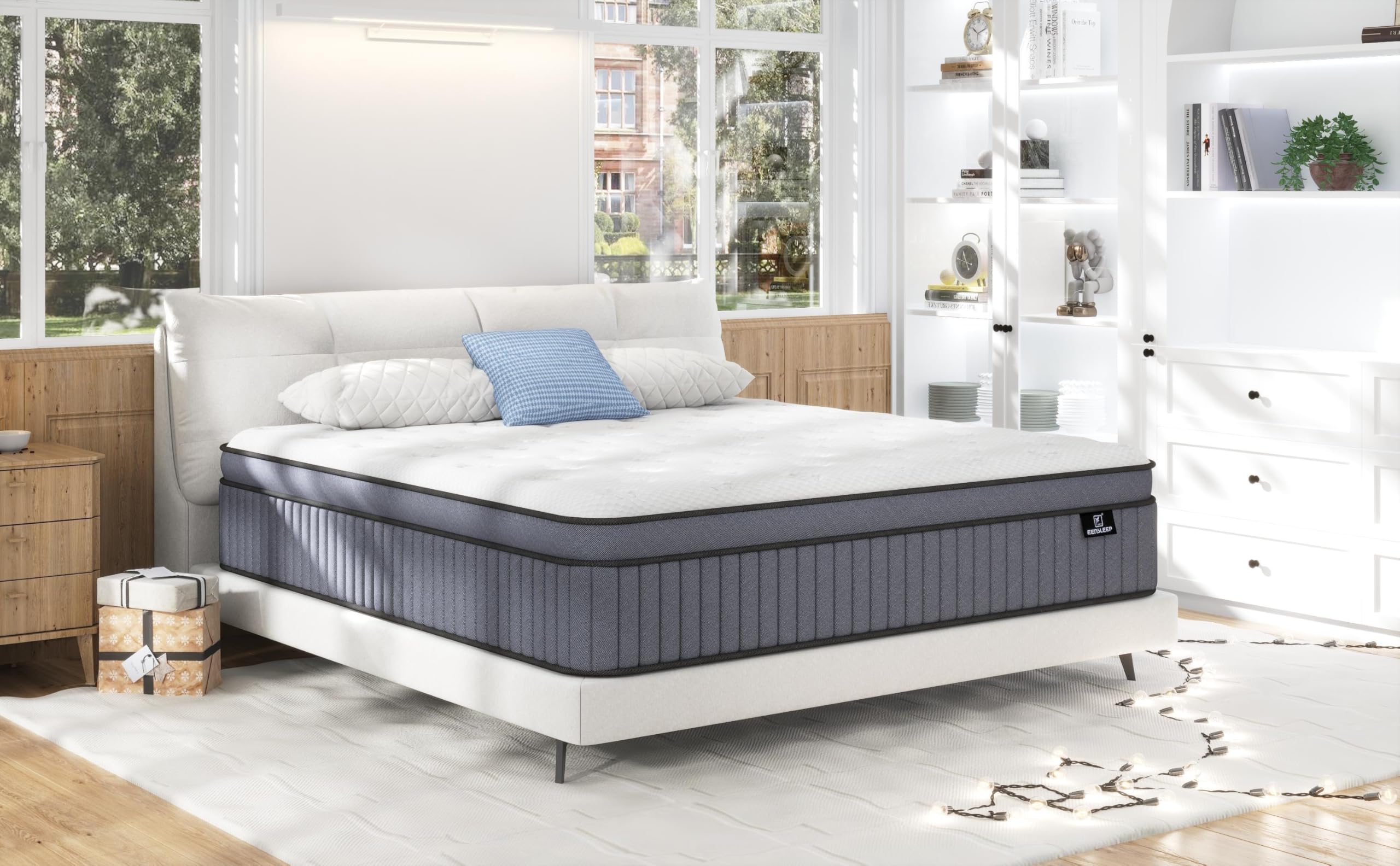 12 Inch Full Size Hybrid Mattress in a Box - Gel Memory Foam & Pocket Springs for Pressure Relief, Back Pain Support & Edge Reinforcement | Ideal for Side Sleepers, Couples & Guest Rooms