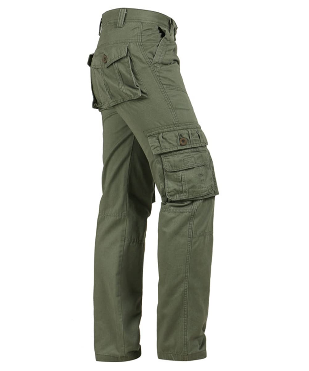 Men's Tactical Cargo Pants - Lightweight Outdoor Work Pants with Scratch-Resistant Fabric & Multiple Pockets - Perfect for Hiking, Camping, Construction Work & Military Use