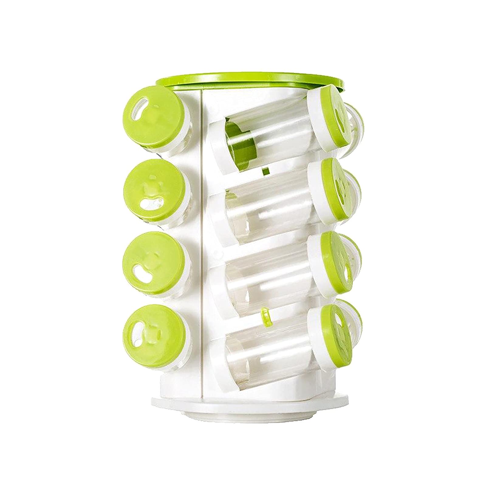 16-in-1 Spice Rack with Cutlery Holder - Compact Spice Jar Organizer Shelf for Kitchen Countertop - Perfect for Small Spaces, Apartment Cooking & Spice Storage Organization