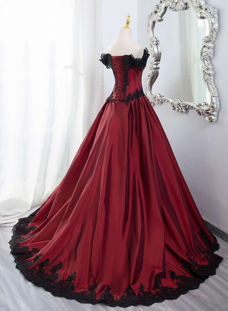Elegant A-Line Off Shoulder Black Lace Evening Gown - Long Prom Dress for Women (J4664) | Perfect for Formal Events, Weddings & Special Occasions
