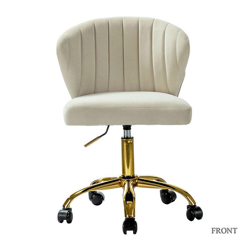 Premium Chandra Velvet Office Chair - Ergonomic Executive Desk Chair with Lumbar Support for Home & Office Workspaces - Comfortable Modern Computer Chair for Long Hours of Sitting