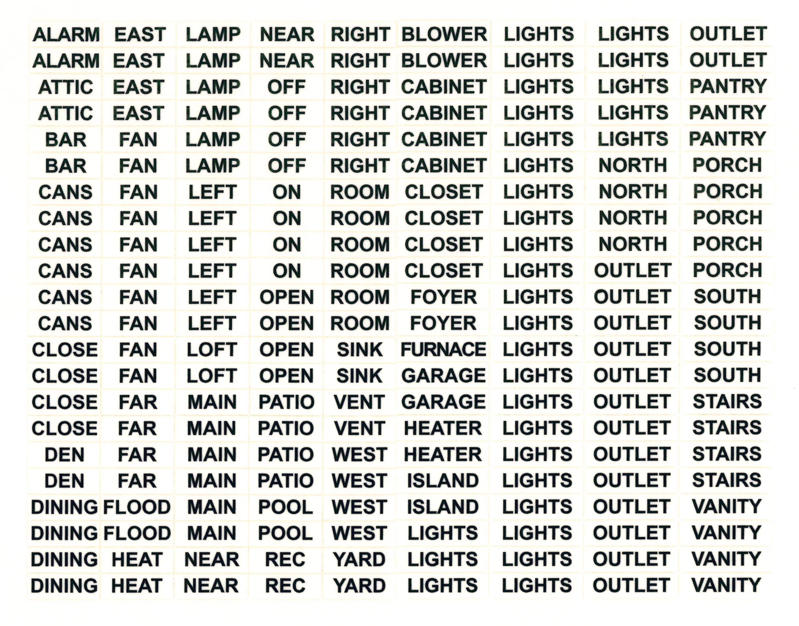 Light Switch Labels - Clear Transparent Switch Identifier System for Home & Office Organization | Perfect for Smart Homes, Apartments & Workspaces