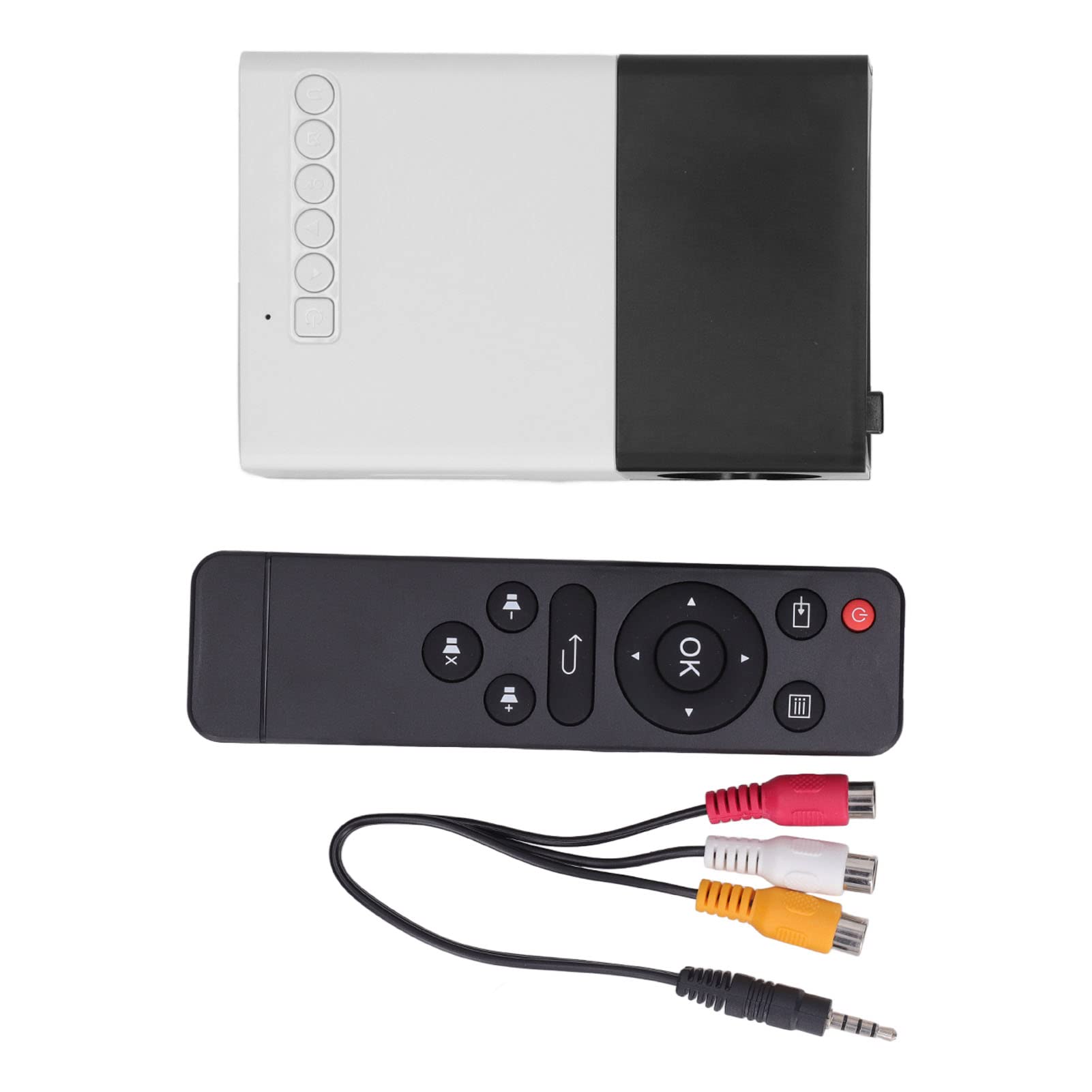 RajoNN Portable Mini Projector with Diffuse Reflection Display - Home Theater Projector for Movies & Gaming, Interactive Display for Presentations (UK Plug) - Perfect for Indoor & Outdoor Movie Nights, Classroom Teaching, and Office Meetings