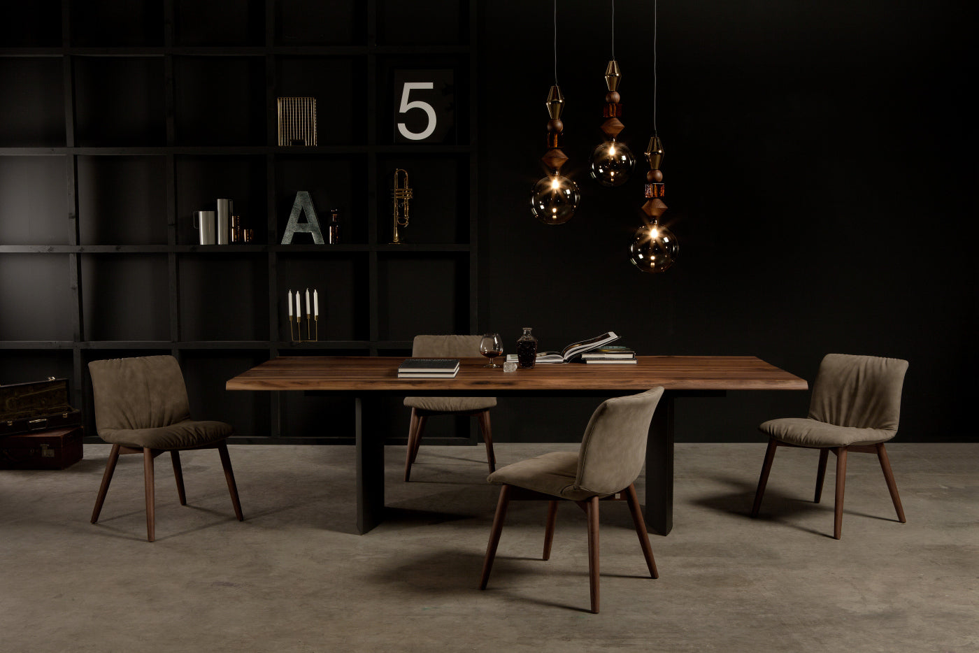 TONIN CASA Manhattan Dining Table - Italian Made Solid Wood Modern Kitchen Table for Dining Room, Breakfast Nook & Small Space - Perfect for Family Gatherings & Dinner Parties